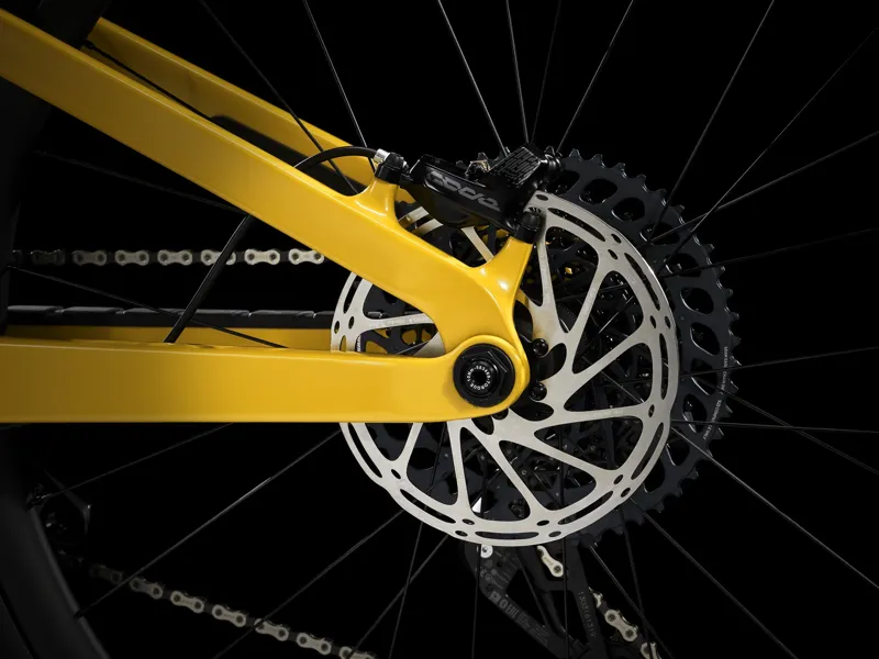 TREK Slash 9.8 GX AXS Full Suspension Mountain Bike in Satin Baja Yellow-8