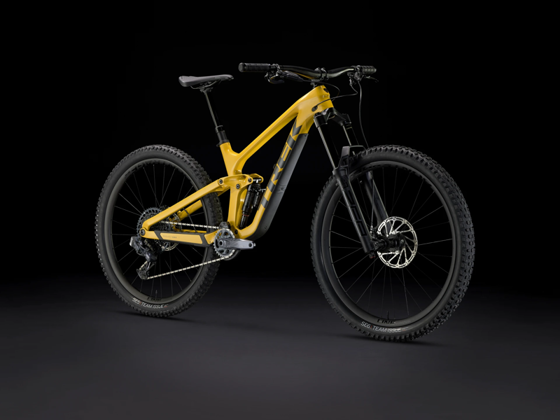TREK Slash 9.8 GX AXS Full Suspension Mountain Bike in Satin Baja Yellow-11