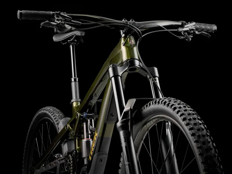 TREK Slash 9.8 XT Gen 6 Full Suspension Mountain Bike in Black Olive-2