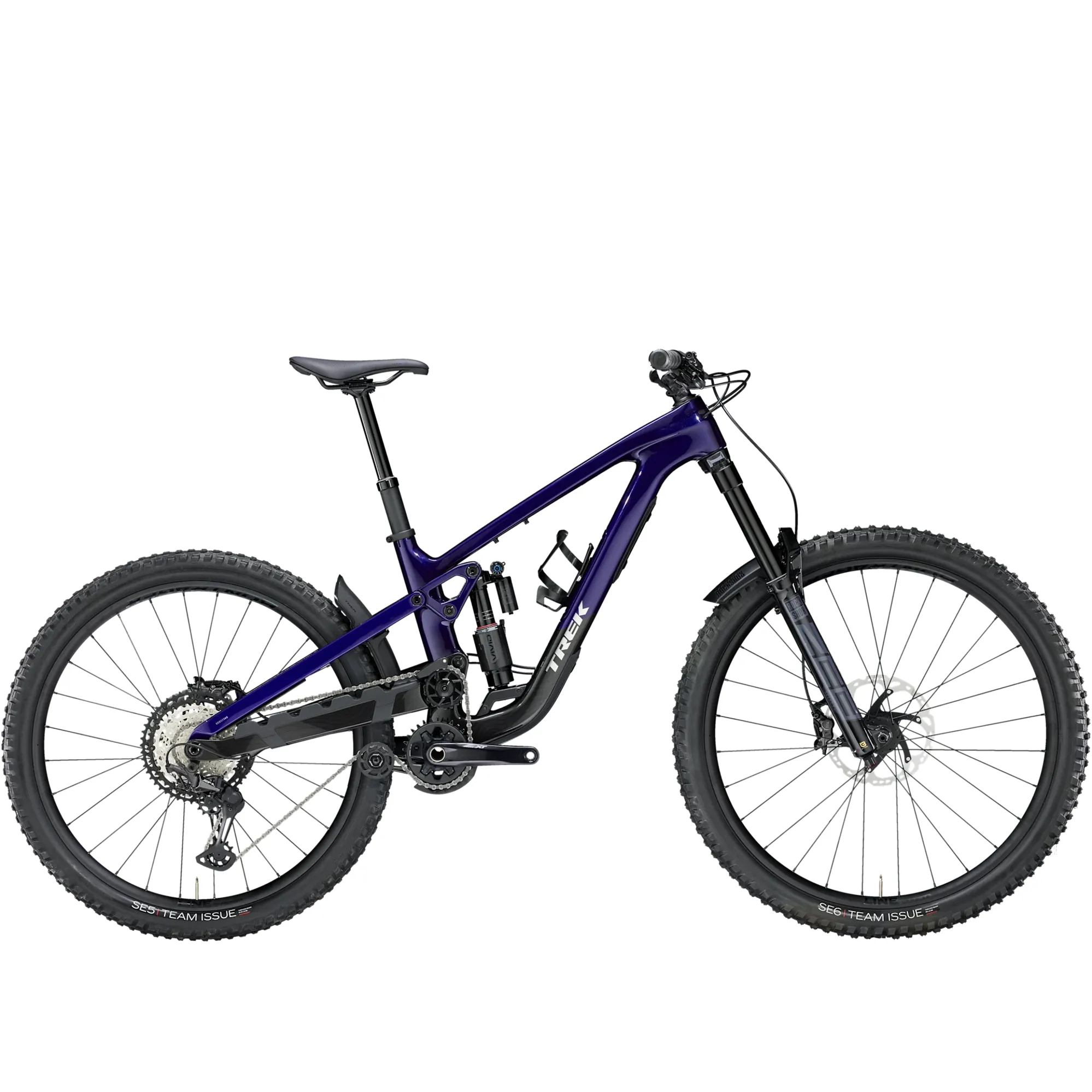 Purple full suspension mountain bike shop