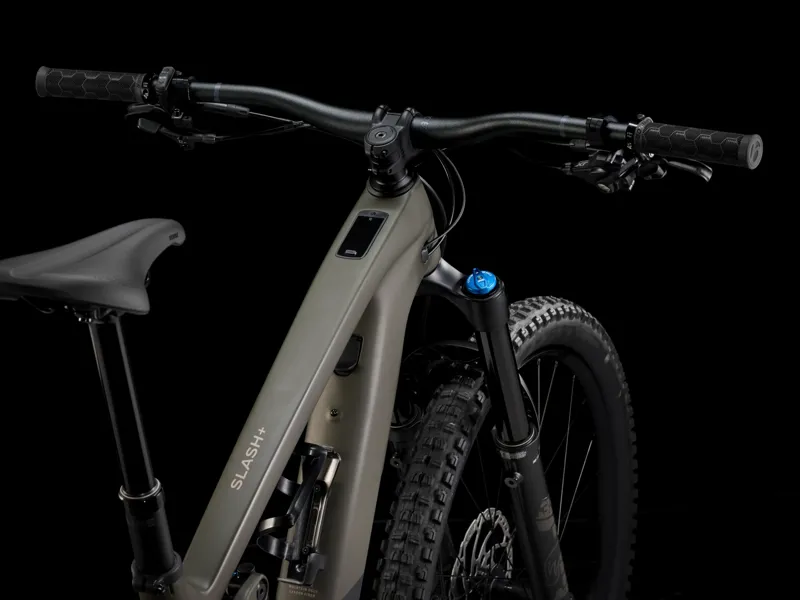 TREK Slash+ 9.7 SLX XT 580Wh Full Suspension Electric Mountain Bike in Olive Drab-1