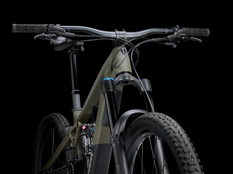 TREK Slash+ 9.7 SLX XT 580Wh Full Suspension Electric Mountain Bike in Olive Drab-2
