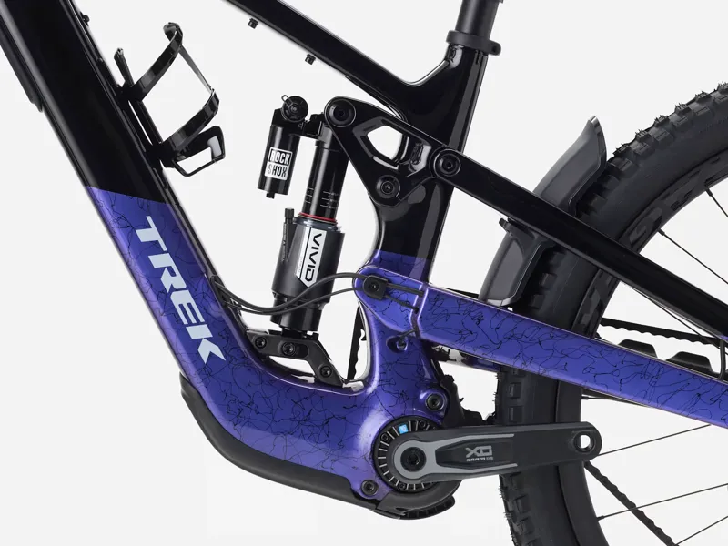 TREK Slash+ 9.9 580Wh Electric Full Suspension Mountain Bike in Dark Star and Purple Flip-3