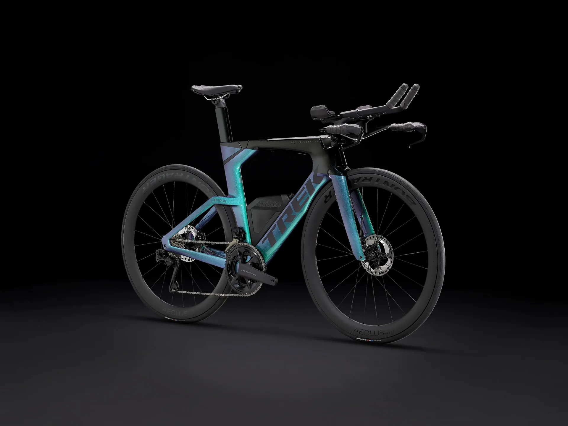 TREK Speed Concept SLR 7 Triathlon Bike in Emerald Iris and Trek Black