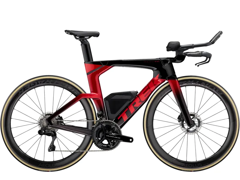 TREK Speed Concept SLR Triathlon Bike in Metallic Red Smoke to