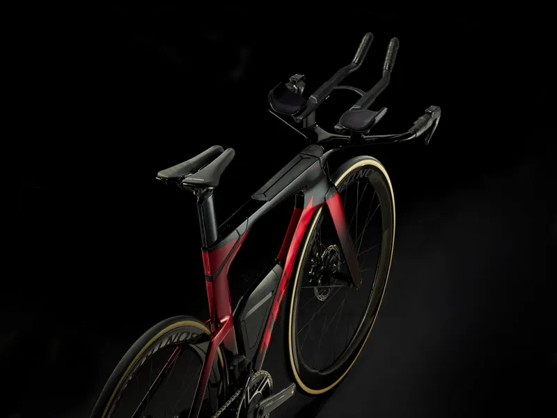 TREK Speed Concept SLR 9 AXS Triathlon Bike in Metallic Red Smoke to Carbon Red Smoke Fade-1