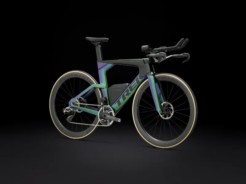 TREK Speed Concept SLR 9 AXS Triathlon Bike in Emerald Iris to Trek Black-5