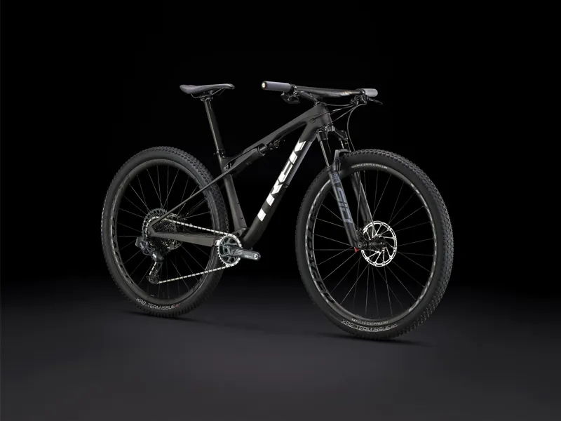 TREK Supercaliber 9.8 GX AXS Full Suspension XC Mountain Bike in Matte Carbon and Gloss Trek Black-11