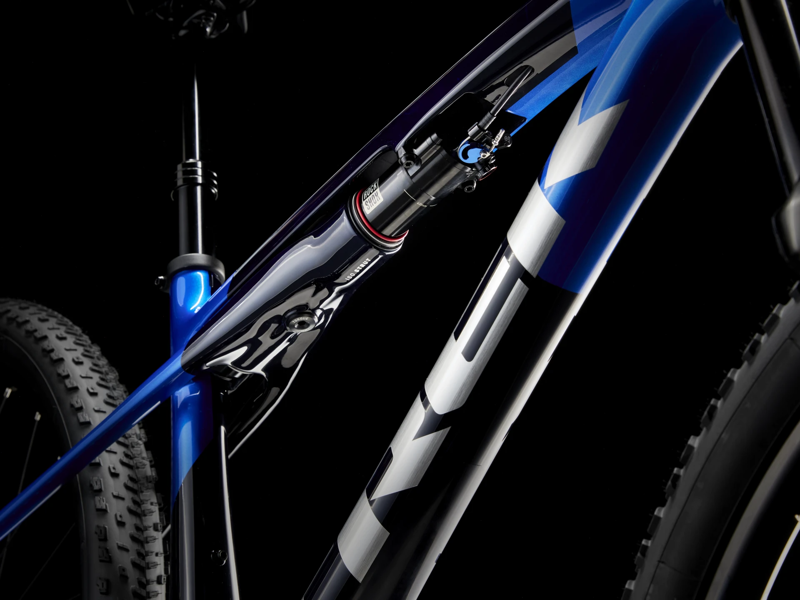 TREK Supercaliber SL 9.6 Gen 2 Full Suspension XC Mountain Bike in Alpine Blue-2