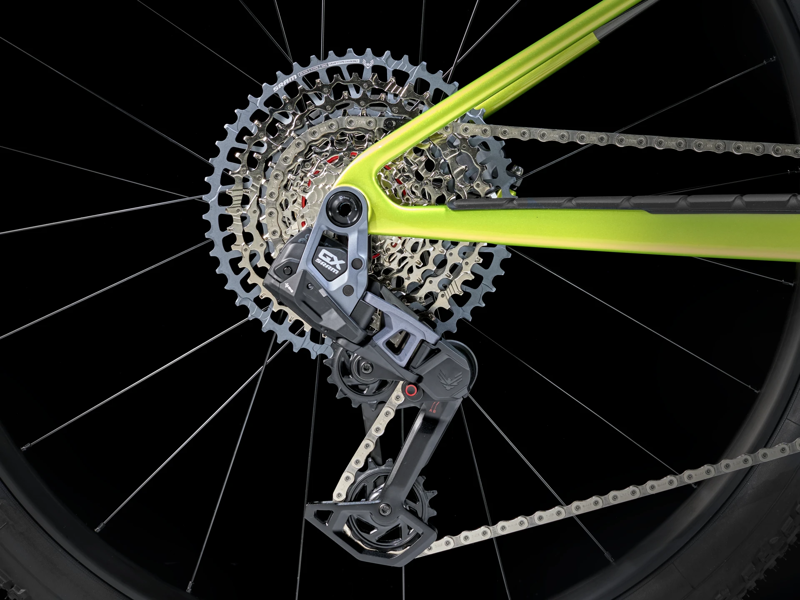 TREK Supercaliber SL 9.7 GX AXS Gen 2 Full Suspension XC Mountain Bike in Power Surge Green-4