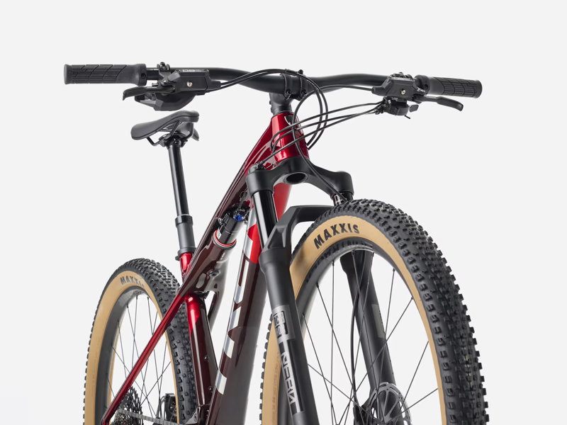 TREK Supercaliber SL 9.6 Gen 2 Full Suspension Mountain Bike in Fury Red and Carbon Red Smoke-1