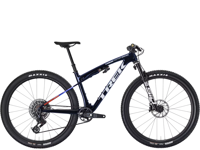 TREK Supercaliber SLR 9.8 X0 Flight Attendant Gen 2 Full Suspension Mountain Bike in Navy Smoke