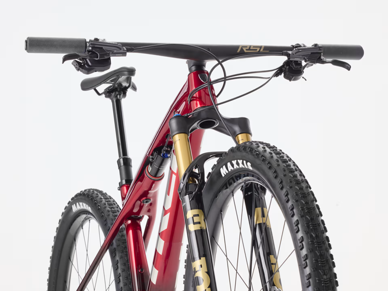 TREK Supercaliber SLR 9.8 XT Di2 Gen 2 Full Suspension Mountain Bike in Red Smoke and Drizzle-1