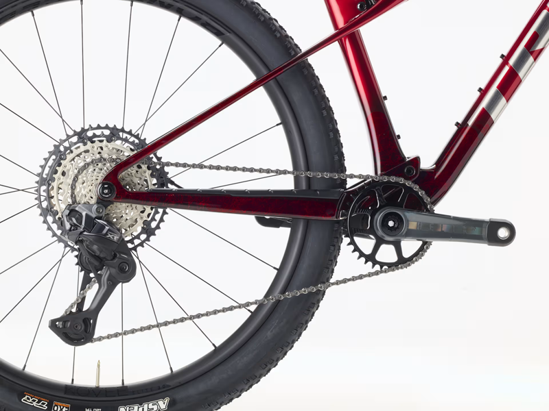 TREK Supercaliber SLR 9.8 XT Di2 Gen 2 Full Suspension Mountain Bike in Red Smoke and Drizzle-4