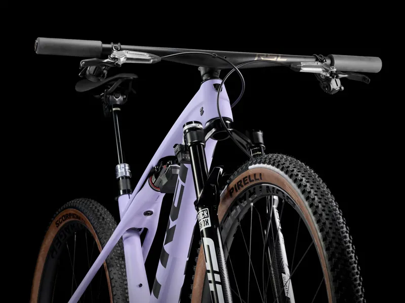 TREK Supercaliber SLR 9.9 Flight Attendant Gen 2 Full Suspension XC Mountain Bike in Lavendar Haze-2