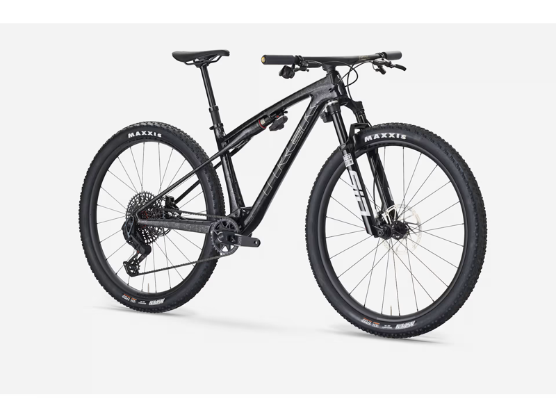 TREK Supercaliber SLR 9.8 X0 Flight Attendant Gen 2 Full Suspension Mountain Bike in Carbon Smoke and Galactic Grey Marble-5