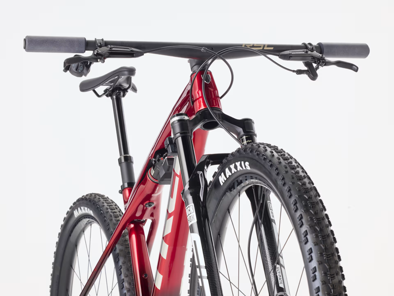 TREK Supercaliber SLR 9.8 X0 Flight Attendant Gen 2 Full Suspension Mountain Bike in Red Smoke and Drizzle-1