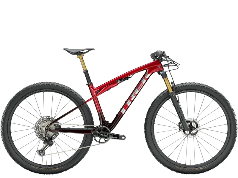 TREK Supercaliber SLR 9.9 XTR Gen 2 Full Suspension XC Mountain Bike in Red Smoke Drizzle