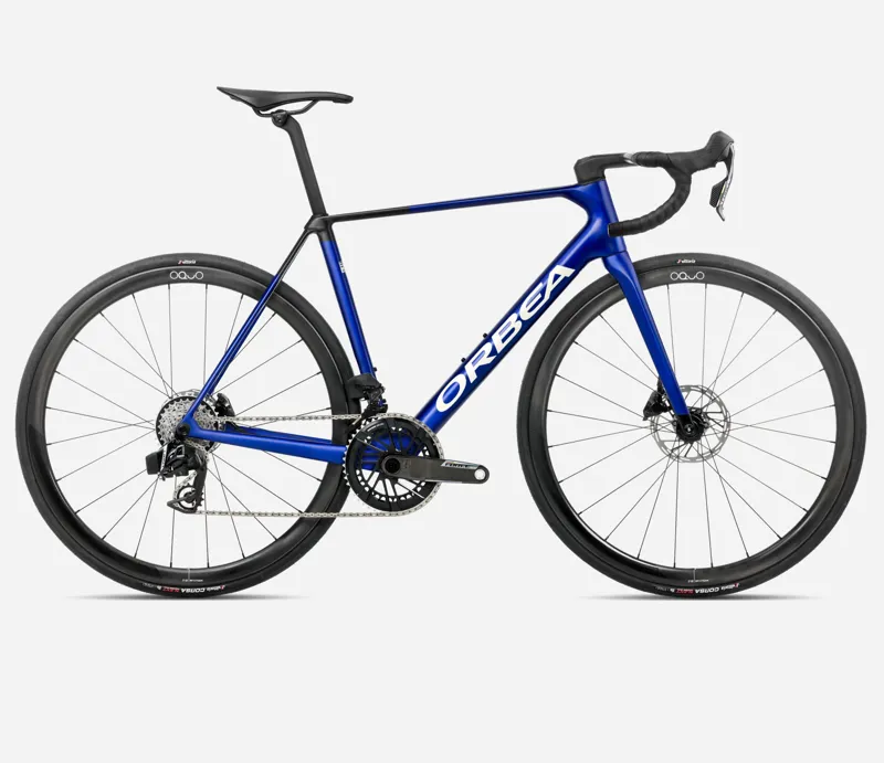 ORBEA Orca M21eTeam Road Bike in Cobalt Blue and Carbon Raw Matt