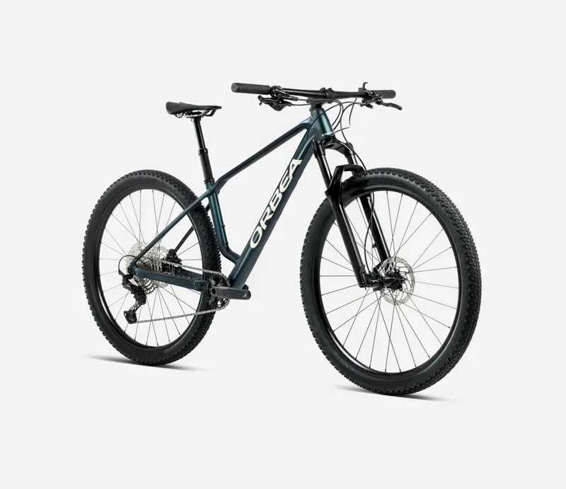 ORBEA Alma H30 Hardtail Mountain Bike in Espace Green Matt and Ivory White-2