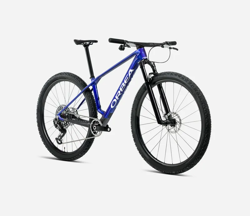 ORBEA Alma M20 Hardtail Moutnain Bike in Cobalt Blue and Carbon Raw Matt-2