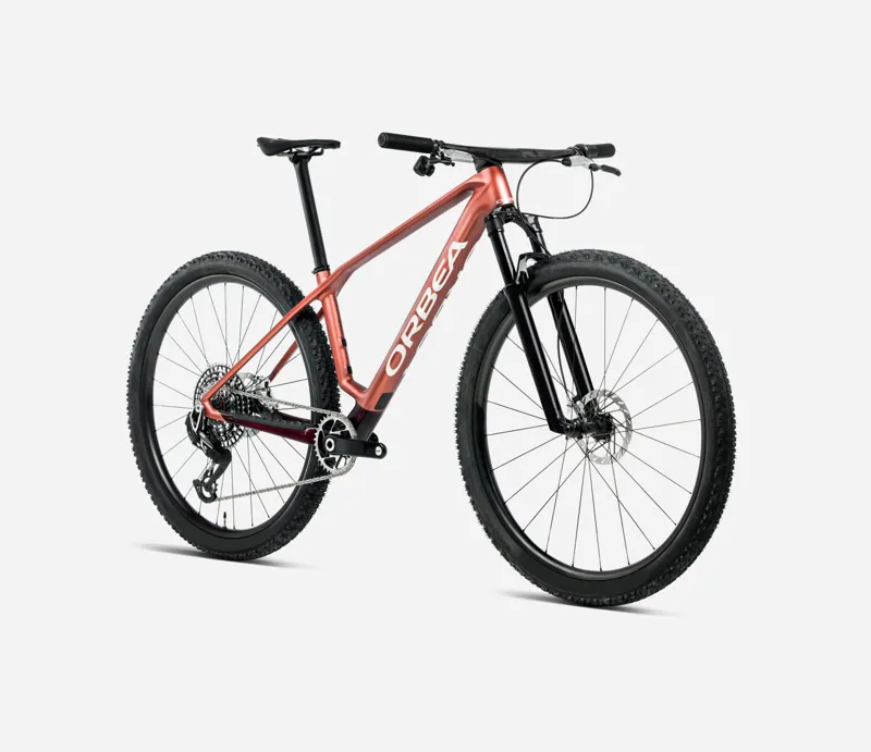ORBEA Alma M50 Hardtail Mountain Bike in Mars Red Matt and Burgundy Red-2