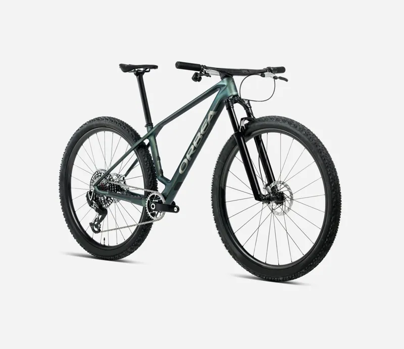 ORBEA Alma M-Pro Hardtail Mountain Bike in Seaweed Carbon View Matt-2