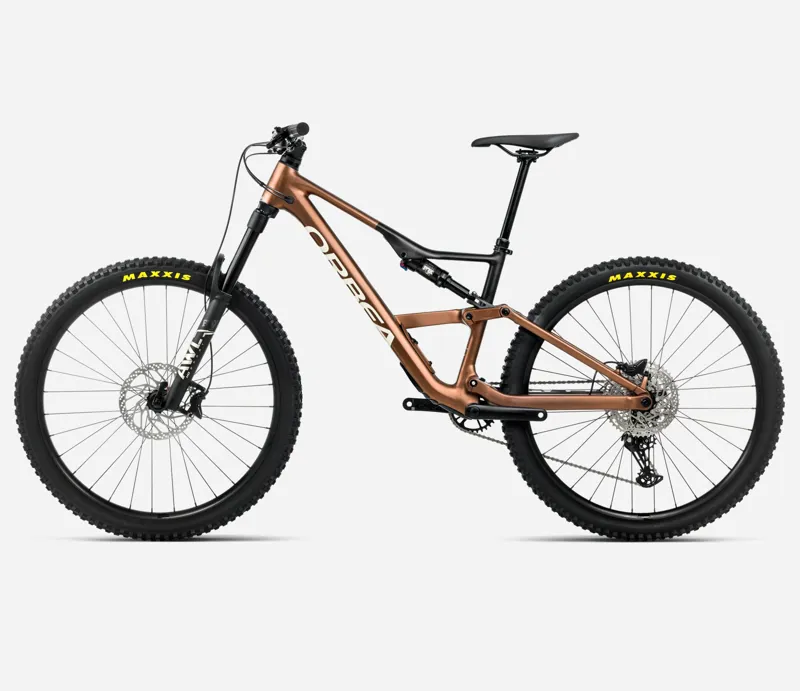 ORBEA Occam LT H30 Full Suspension Mountain Bike in Cinnamon Matt and Black-1