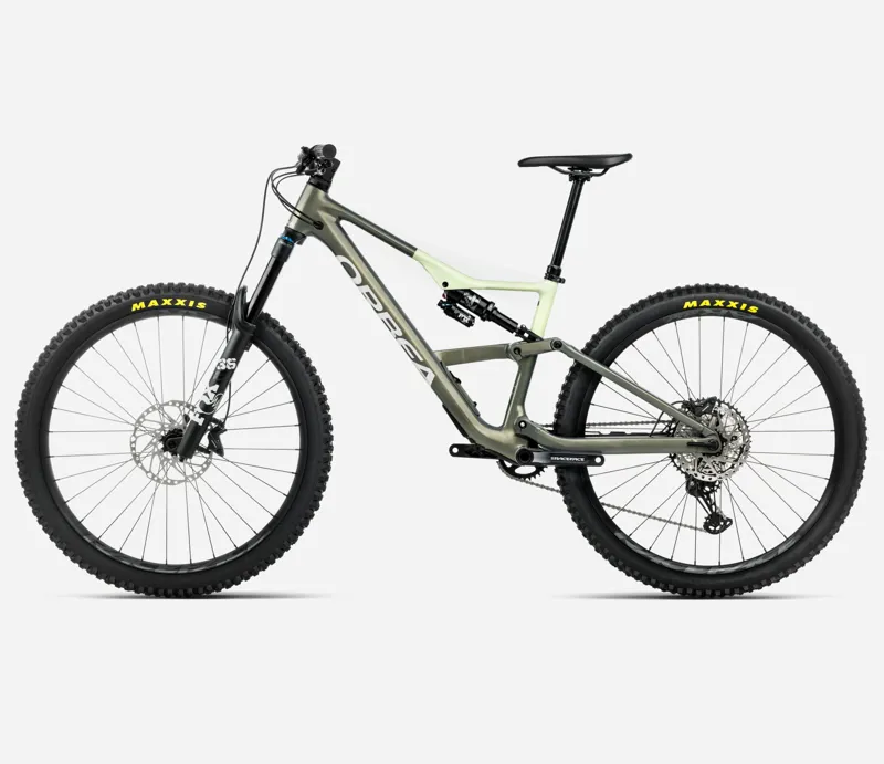 ORBEA Occam LT H10 Full Suspension Mountain Bike in Spaceship Green and Acid Gum-3