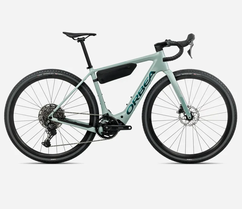 ORBEA Denna H40 420Wh Electric Gravel Bike in Blue Stone Matt and Escape Green