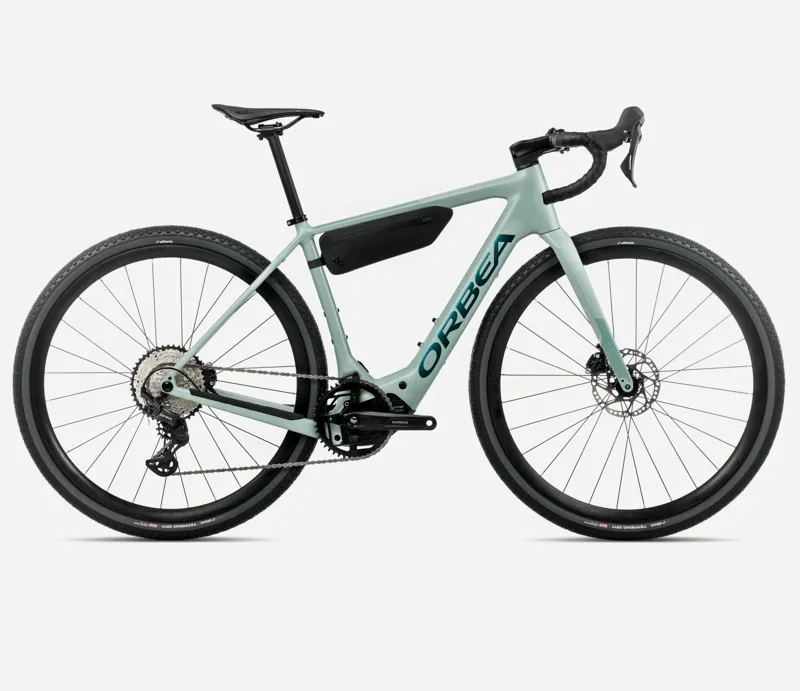 ORBEA Denna H30 420Wh Electric Gravel Bike in Blue Stone Matt and Escape Green