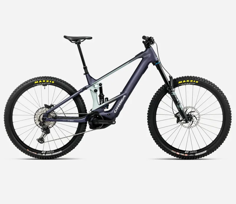 ORBEA Wild H10 750Wh Full Suspension Electric Mountain Bike in Tanzanite and Blue Stone Matt