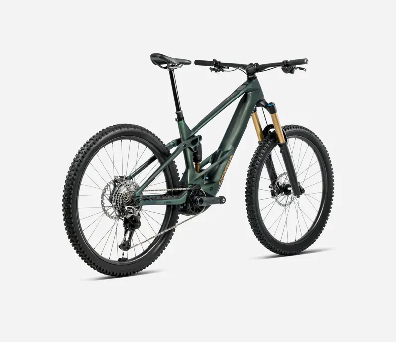 ORBEA Wild M-LTD 600Wh Full Suspension Electric Mountain Bike in Seaweed Carbon View Matt-1