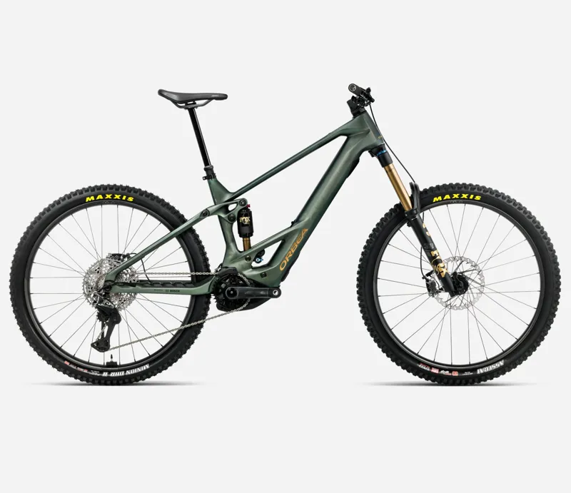 ORBEA Wild M-LTD 600Wh Full Suspension Electric Mountain Bike in Seaweed Carbon View Matt