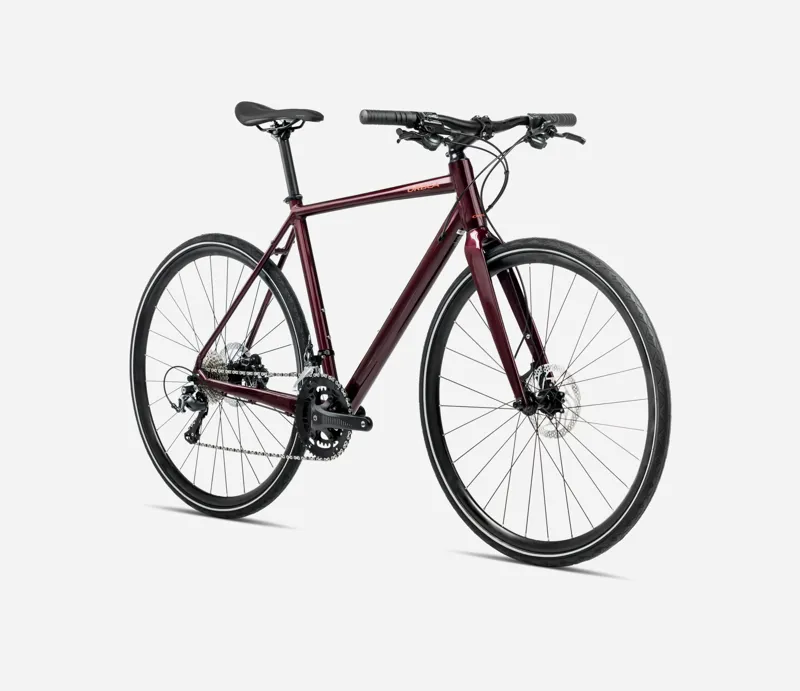 ORBEA Vector 10 Hybrid Bike in Burgundy Red-2