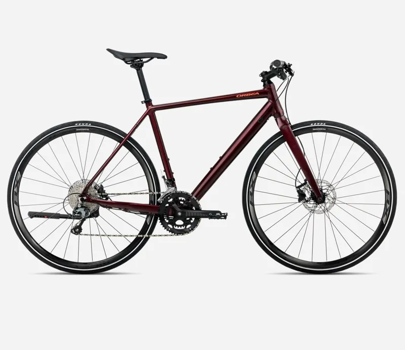 ORBEA Vector 10 Hybrid Bike in Burgundy Red