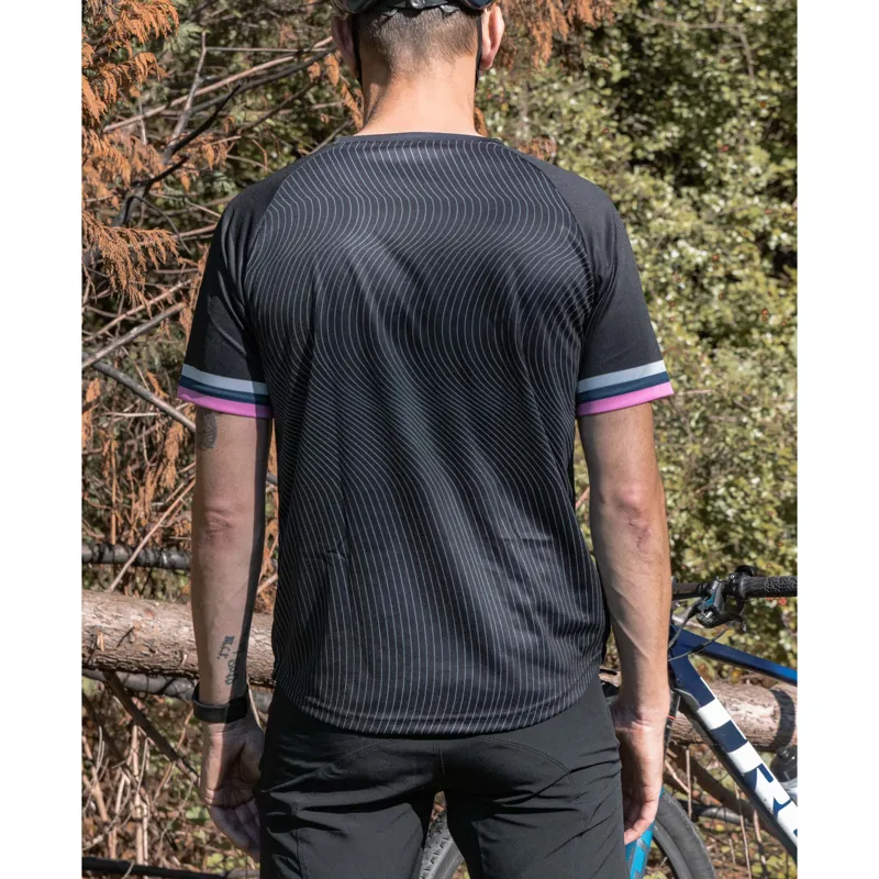 Team Cycles Short Sleeve Mountain Bike Jersey in Black-1