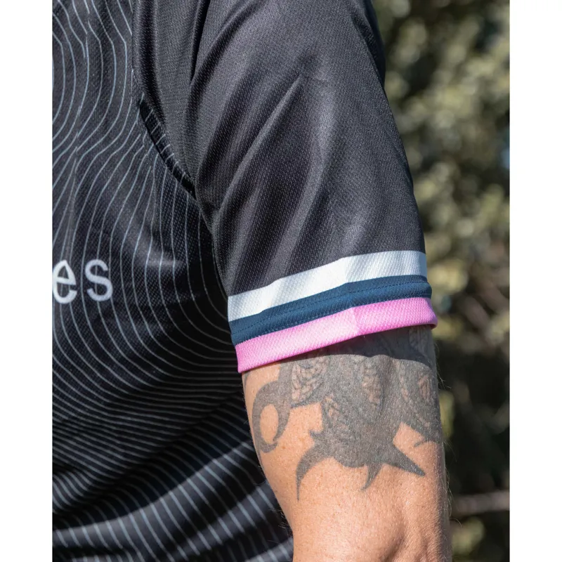 Team Cycles Short Sleeve Mountain Bike Jersey in Black-3