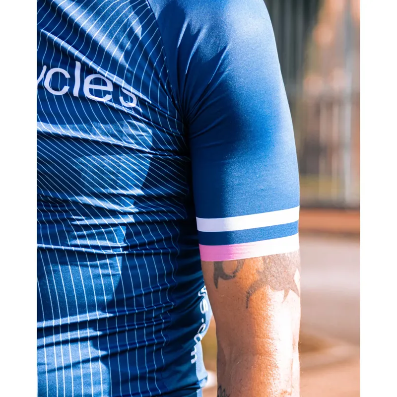 Team Cycles Road Cycling Jersey in Blue-3