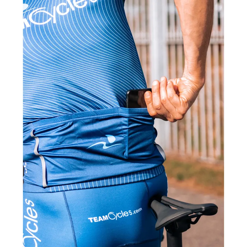 Team Cycles Road Cycling Jersey in Blue-4