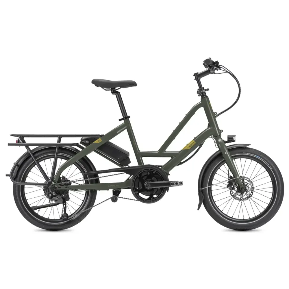 Team Cycles Tern Bikes Tern Quick Haul P9 400wh Electric Cargo Bike in Gloss Olive | Interest FREE Finance & Online Refund Policy.
