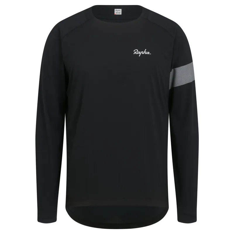Rapha Trail Windblock Long Sleeve Mountain Bike Jersey in Black