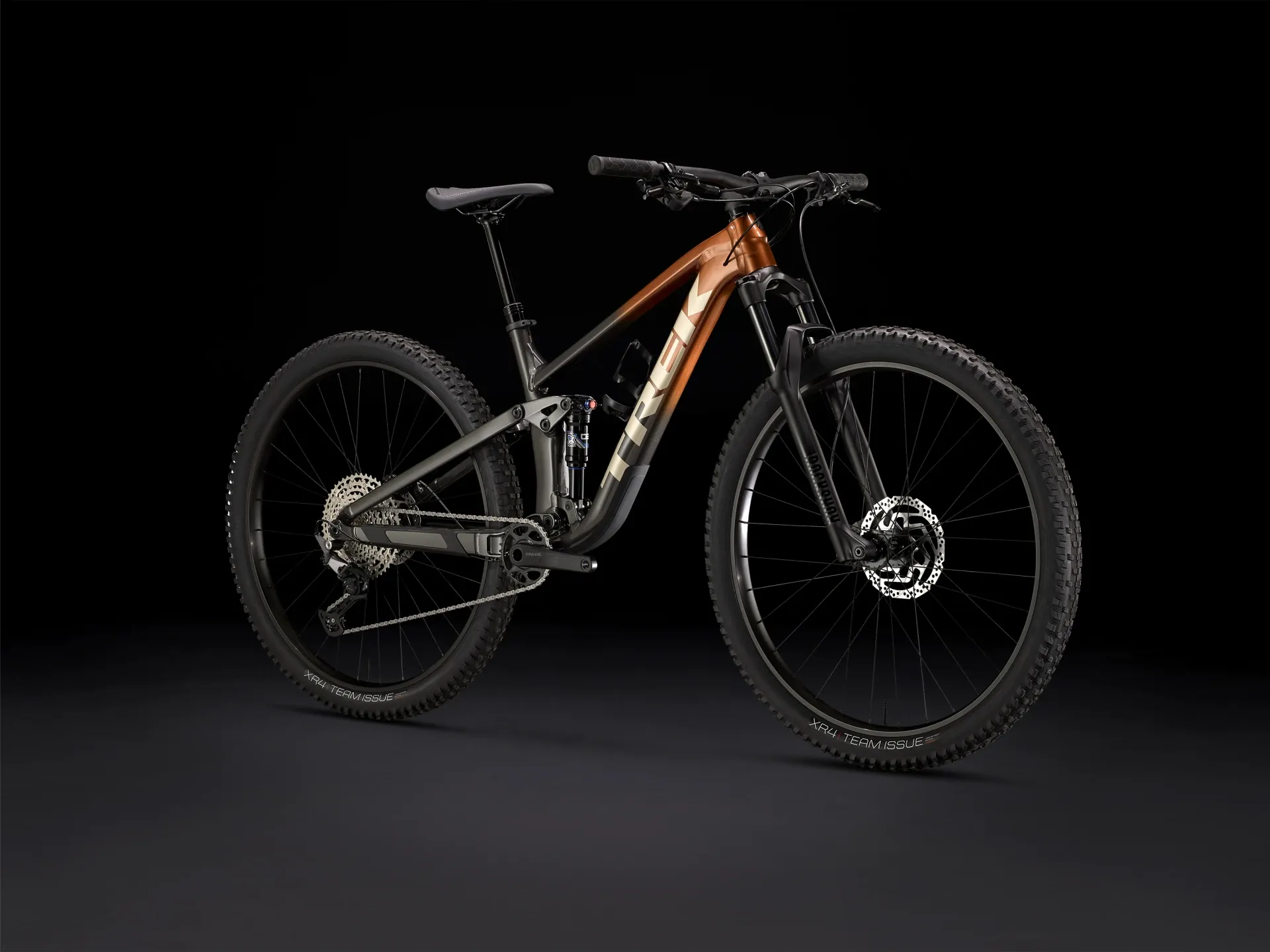 TREK Top Fuel Full Suspension Mountain Bike in Pennyflake to