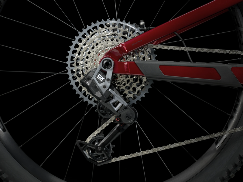 TREK Top Fuel 8 GX AXS Full Suspension Mountain Bike in Crimson-3