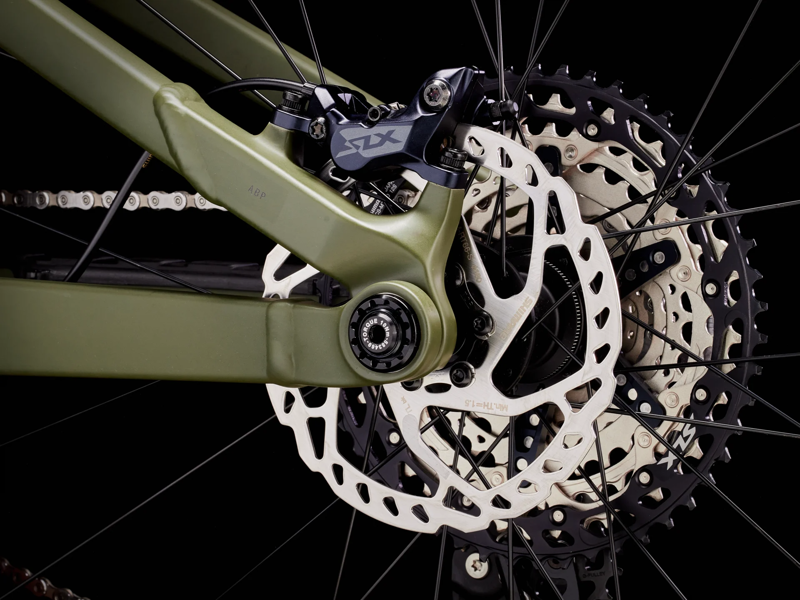 TREK Top Fuel 8 Full Suspension Mountain Bike in Matte Olive Grey-8