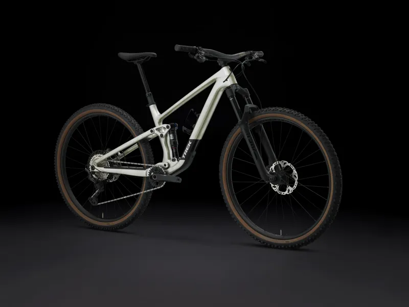 TREK Top Fuel 9.8 XT Full Suspension Mountain Bike in Lunar Silver-5