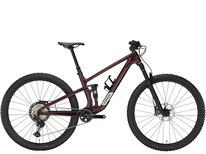 TREK Top Fuel 9.8 XT Full Suspension Mountain Bike in Axinite Flip