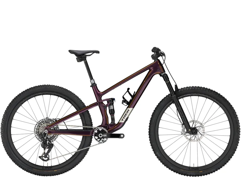 TREK Top Fuel 9.9 XX AXS Gen 4 Full Suspension Mountain Bike in Axinite Flip