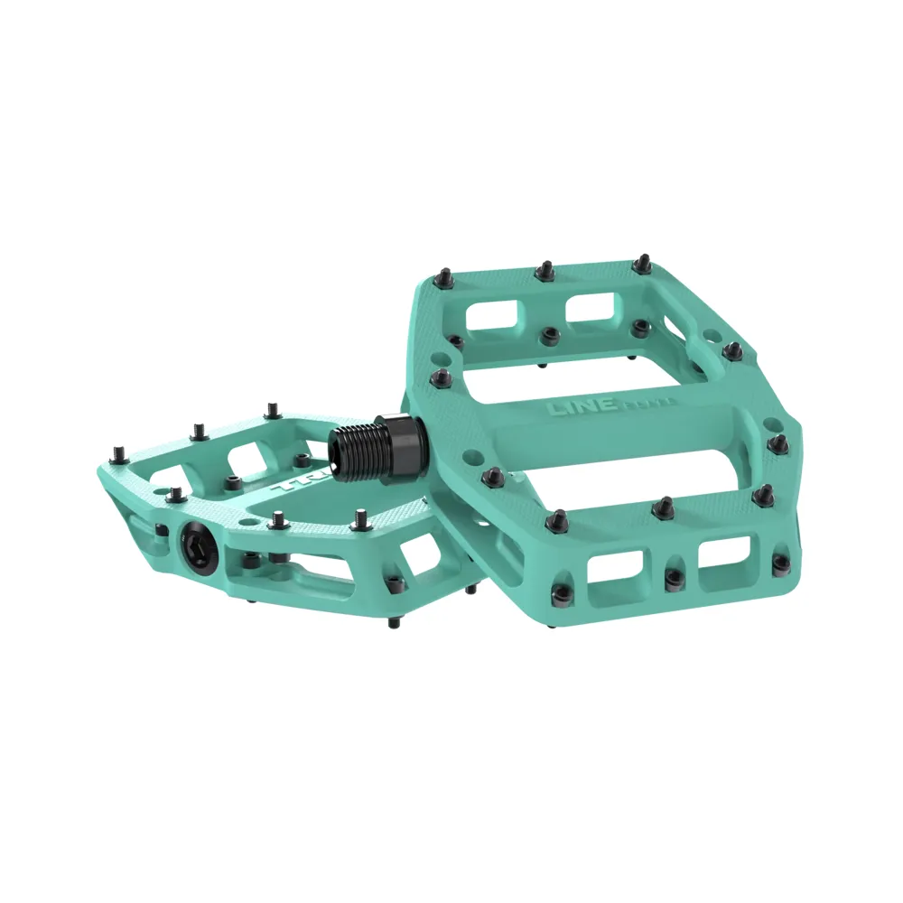 Team Cycles Trek TREK Line Elite Flat Mountain Bike Pedals in Miami Green | Interest FREE Finance & Online Refund Policy.
