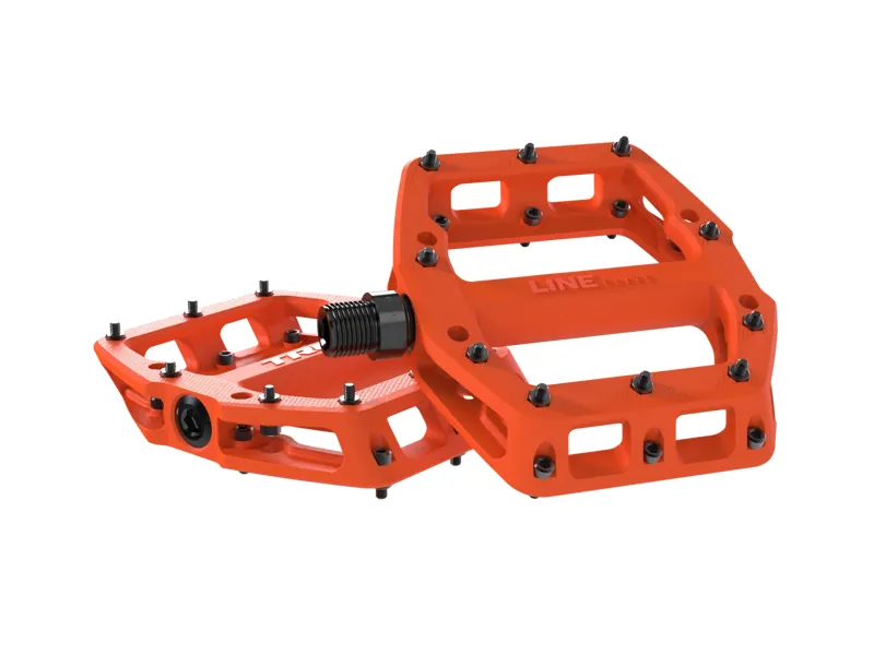 TREK Line Elite Flat Mountain Bike Pedals in Roarange